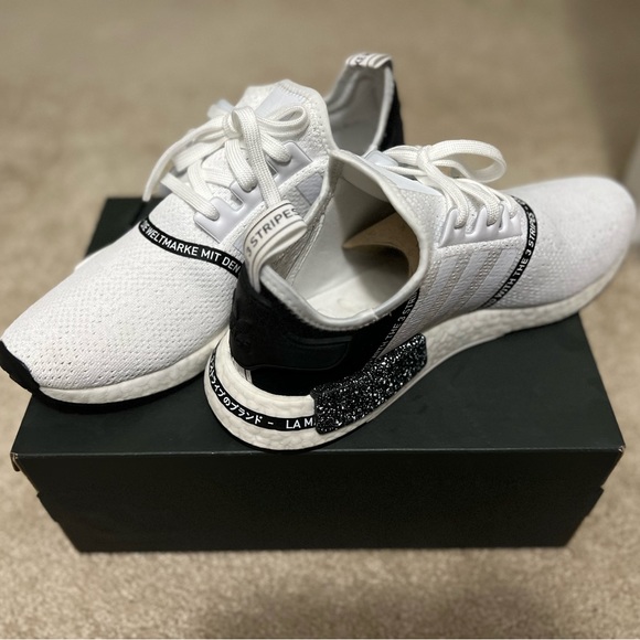 Adidas NMD R1, Black & White, Size 10 - Picture 2 of 5